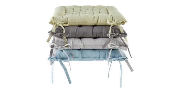 Sitzkissen Lianna - Anthrazit, MODERN, Textil (42/42/5cm) - Luca Bessoni