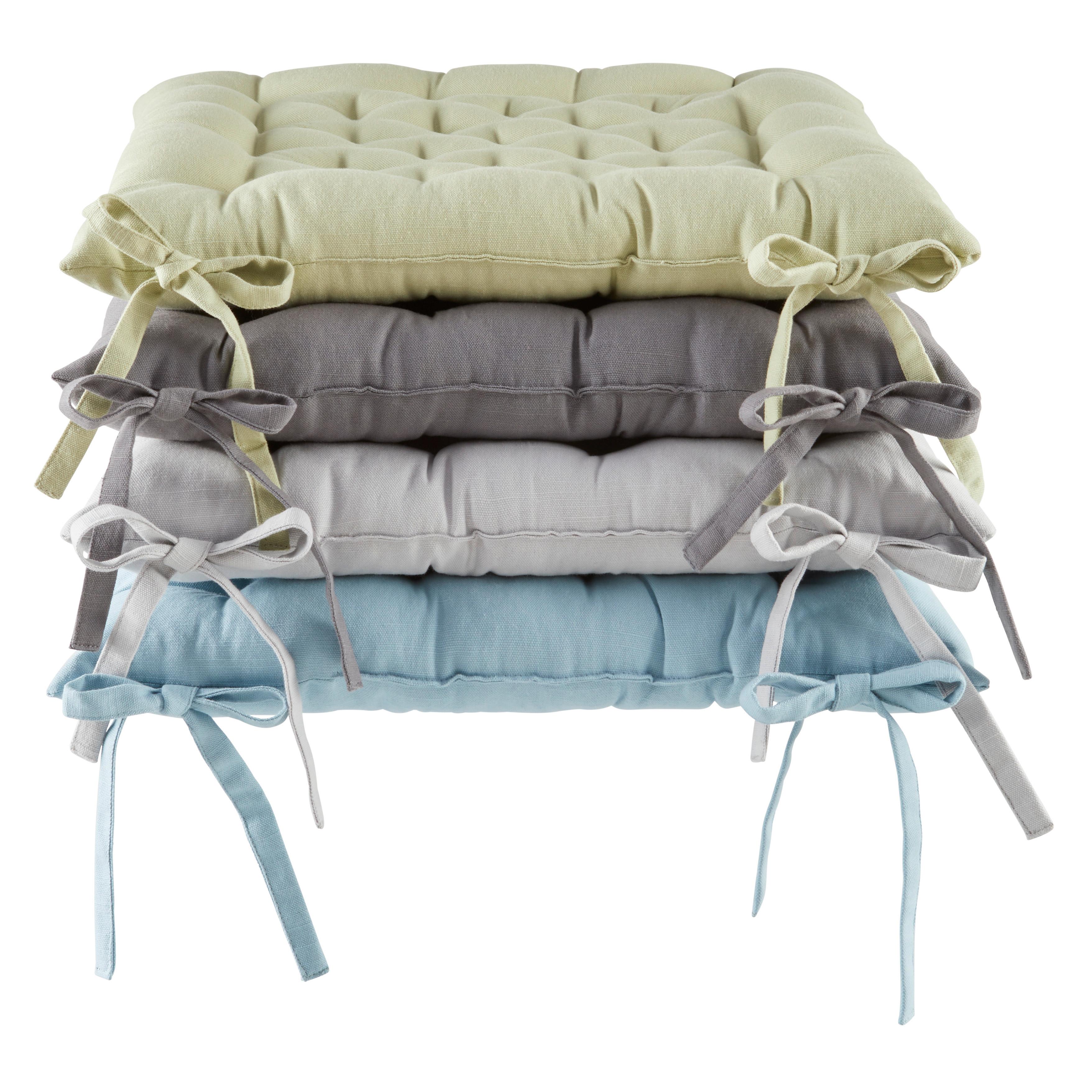 Sitzkissen Lianna - Anthrazit, MODERN, Textil (42/42/5cm) - Luca Bessoni