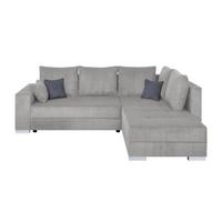 ECKSOFA Lars Taupe S: 260x218 cm - Taupe/Chromfarben, Design, Holzwerkstoff/Textil (260/218cm) - P & B