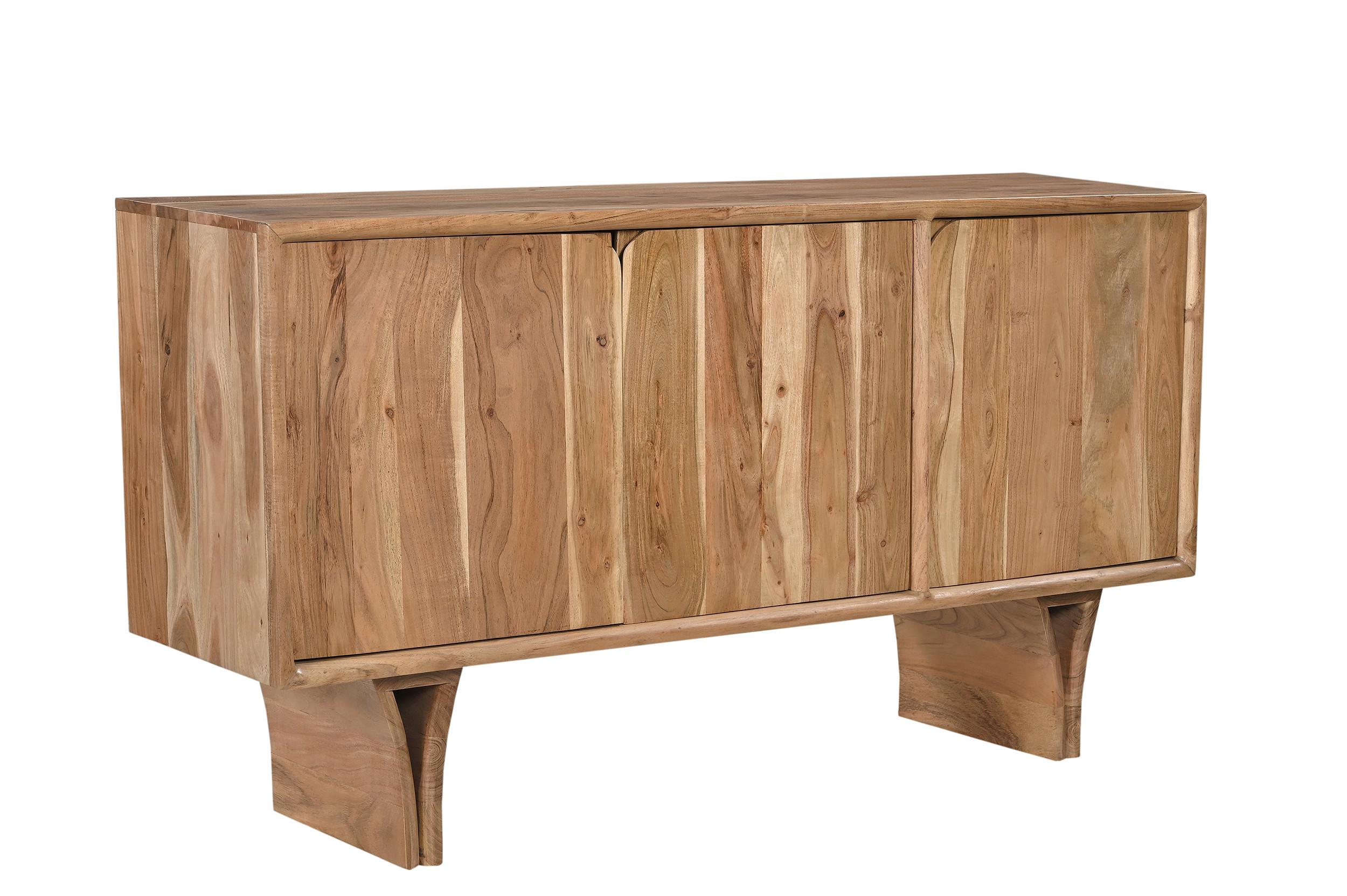 Sideboard Akazie B: 145cm - Naturfarben, Design, Holz (145/80/71cm) - MID.YOU
