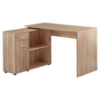 Schreibtischkombination B 120  H 75,5 Wohnling Eiche - Sonoma Eiche, MODERN, Holzwerkstoff (106,5/120/75,5cm) - MID.YOU