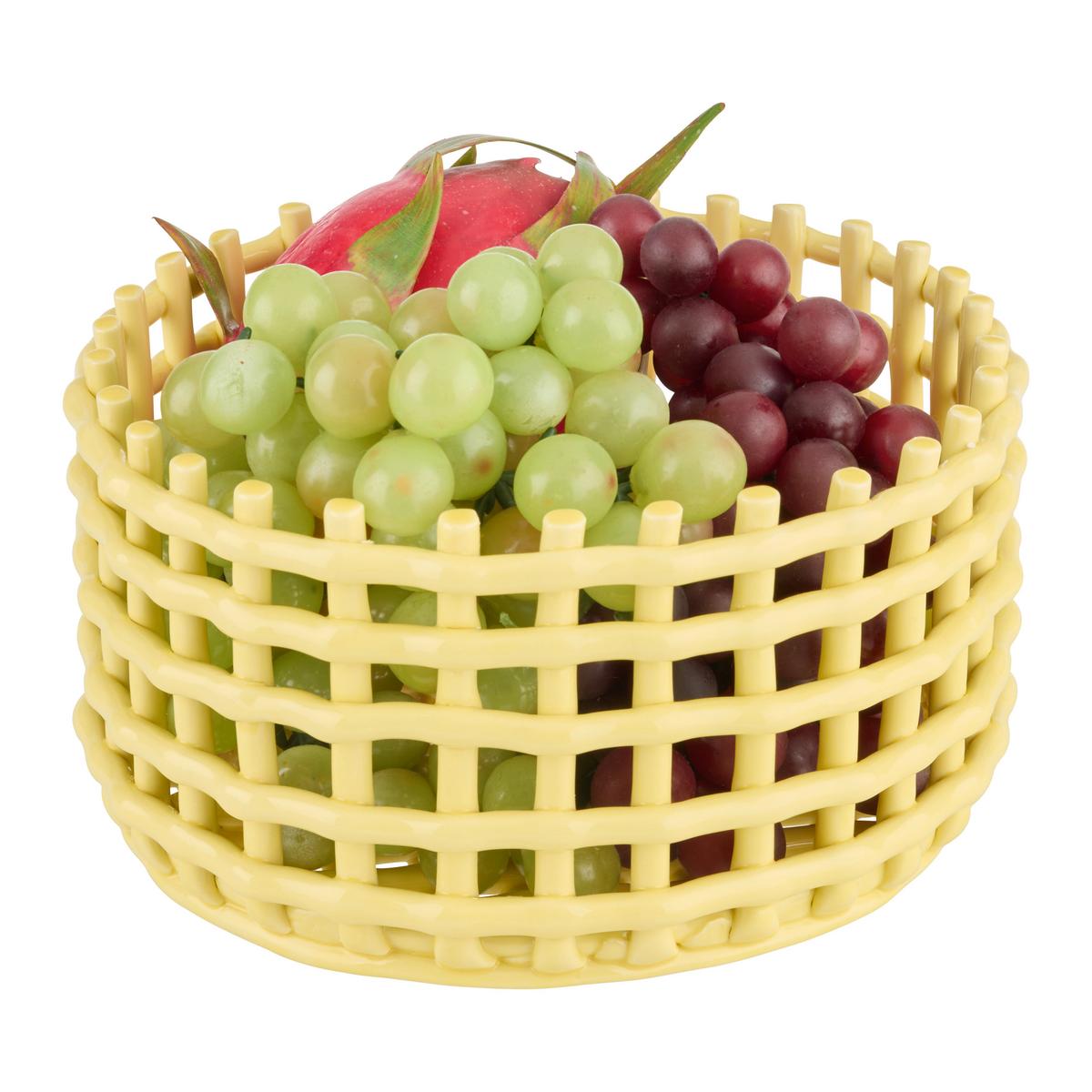 Mísa na ovoce CANDY COLORS - M - žlutá, Moderní, keramika (20,5/11cm) - Mömax