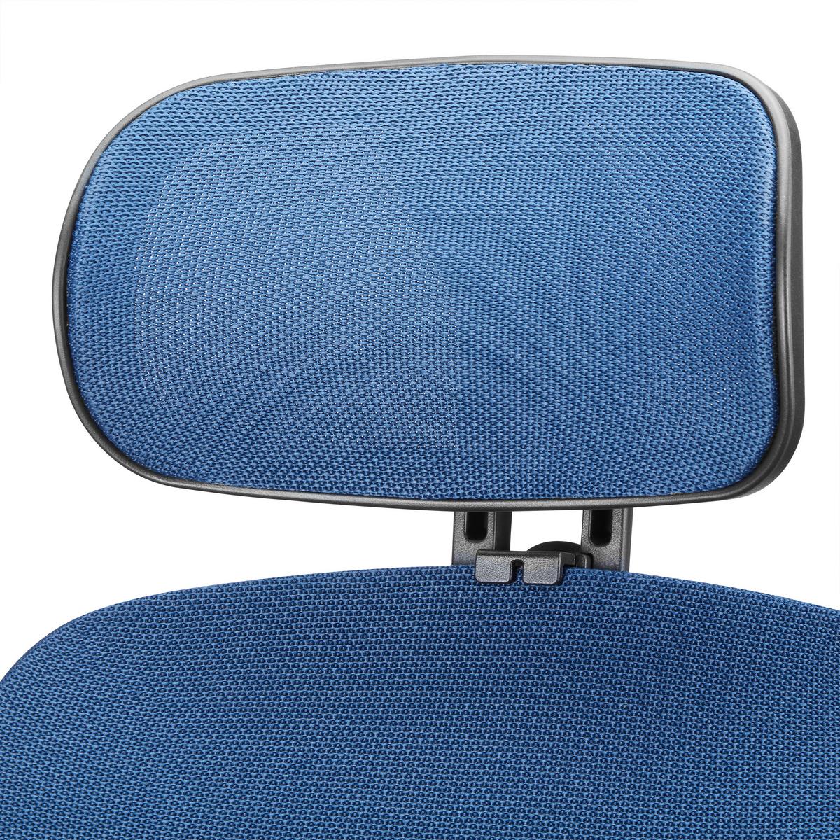 DREHSTUHL Skandis Pro Blau B: 71cm - Blau/Schwarz, MODERN, Kunststoff/Textil (71/131/66cm) - MID.YOU