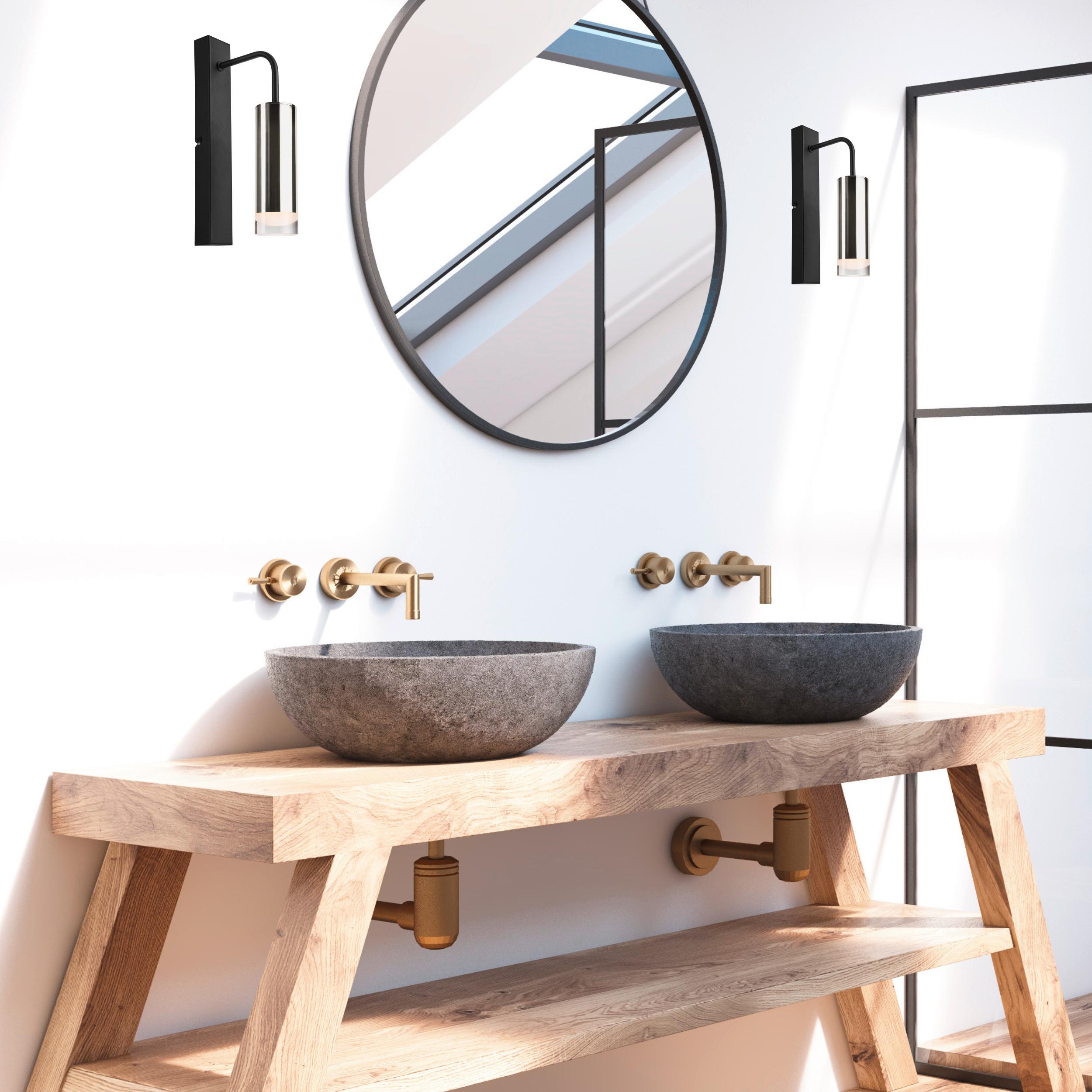 Wandleuchte 39756 Diego Chrome - Chromfarben, Design, Metall (32/6/32cm)
