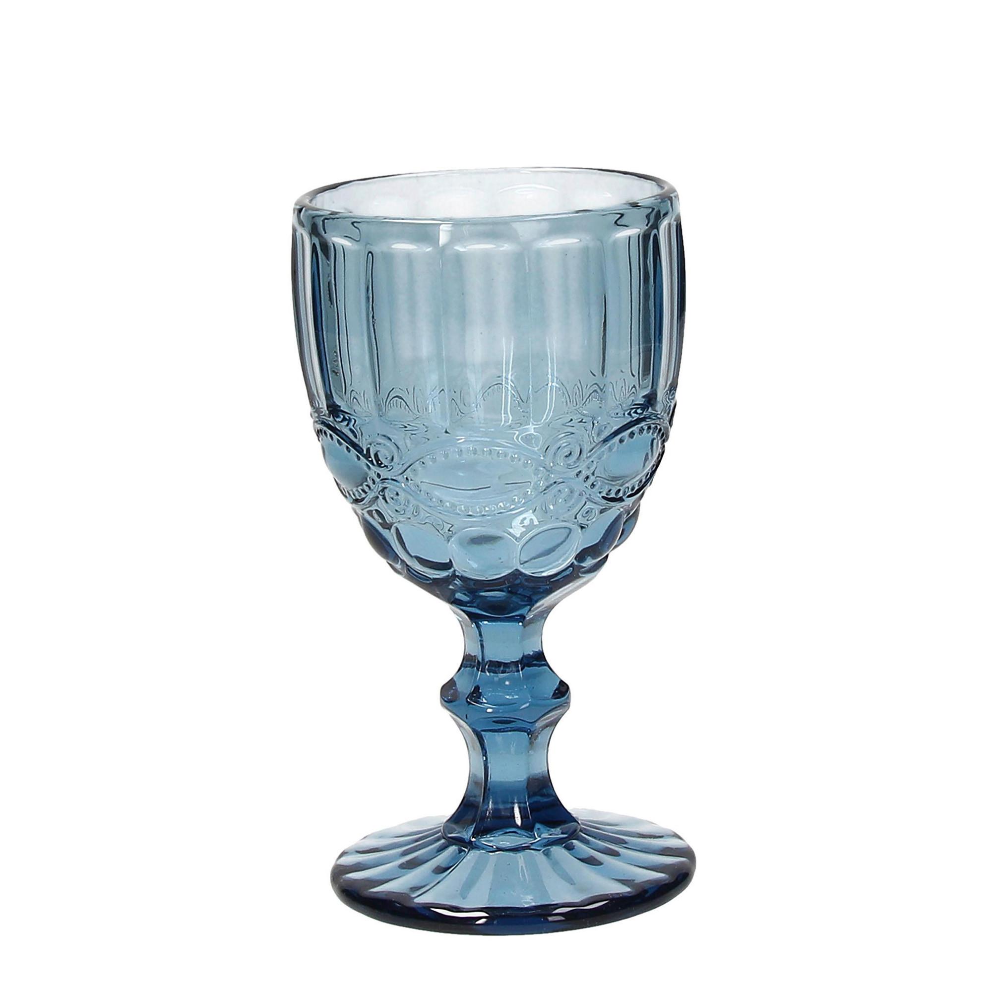 Weinglas Madame 6-teilig - Blau, Basics, Glas (260ml) - Tognana