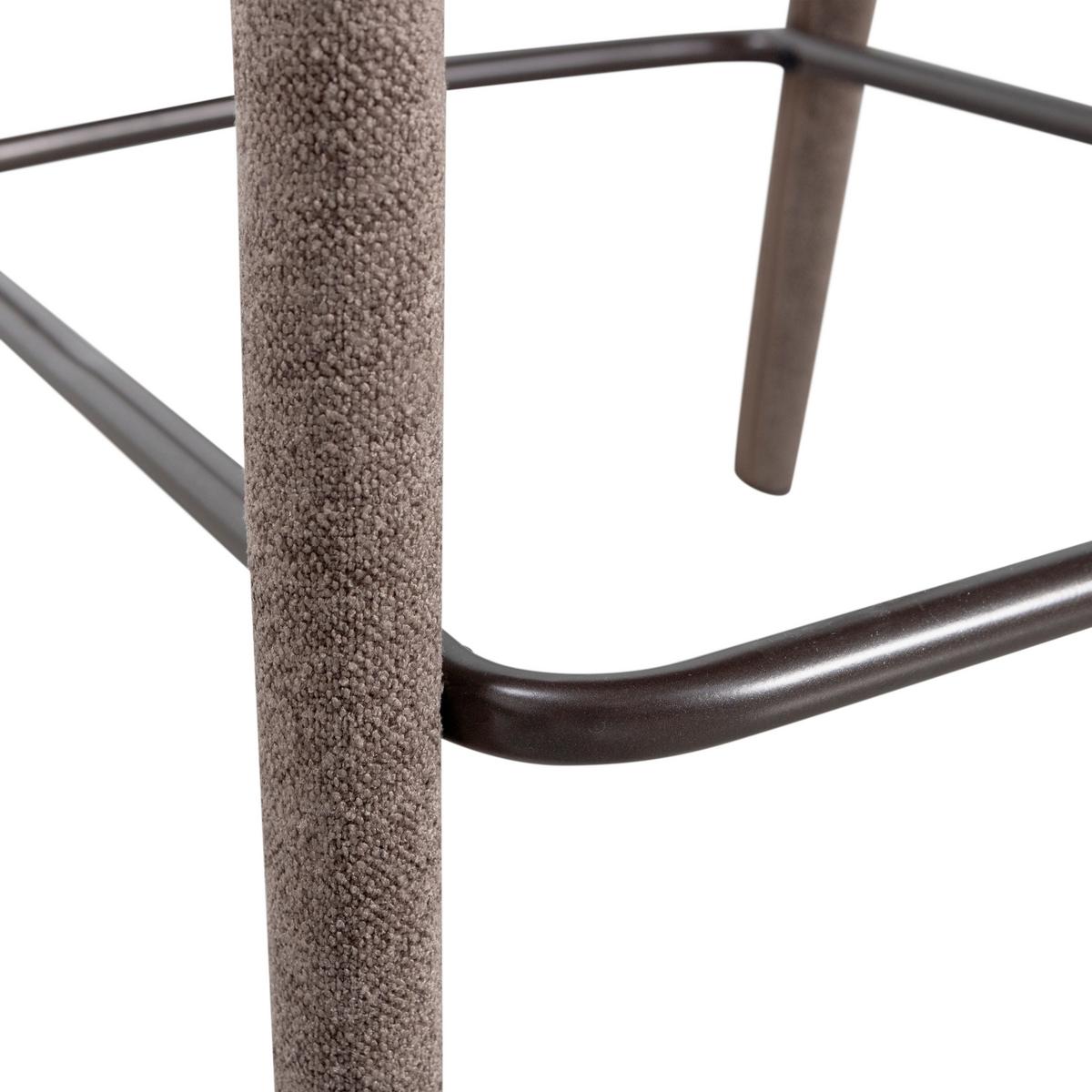 Barhocker Noble Taupe B: 48cm - Taupe, MODERN, Textil (48/95/52cm) - Livetastic