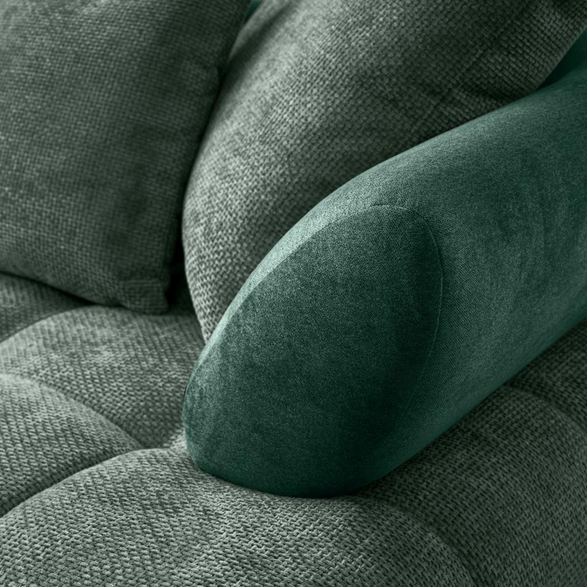 LARGO, ľavá, tmavozelená, potreba šírky dverí 90 cm - čierna/tmavozelená, Modern, kov/textil (184/262cm)