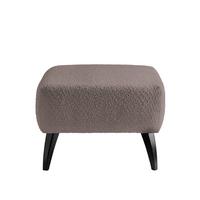 Hocker Colori Taupe H: 44 cm - Taupe/Schwarz, MODERN, Textil (66/44/66cm) - MID.YOU