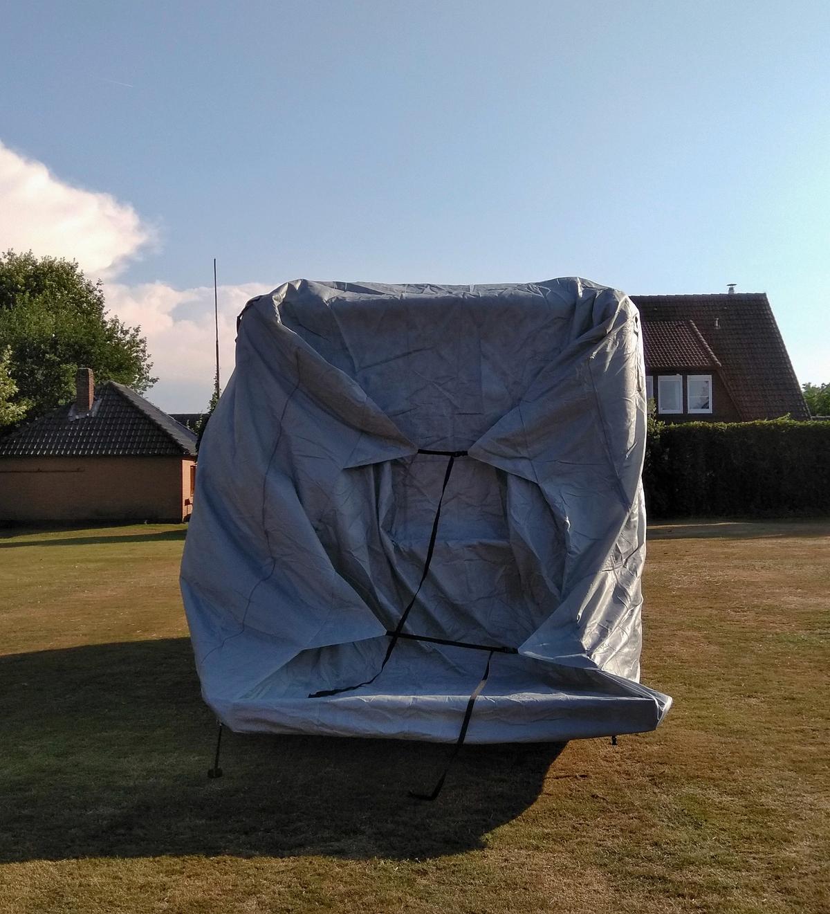 Schutzplane Abdeckplane Für Wohnmobil Gr. S Grau - Grau, Basics, Kunststoff (235/275/610cm)