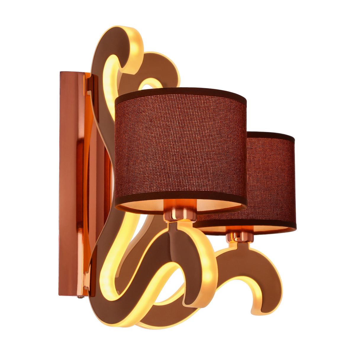 Wandleuchte 22-33529 Ambrosia - Goldfarben/Schwarz, KONVENTIONELL, Metall (20/35/30cm)