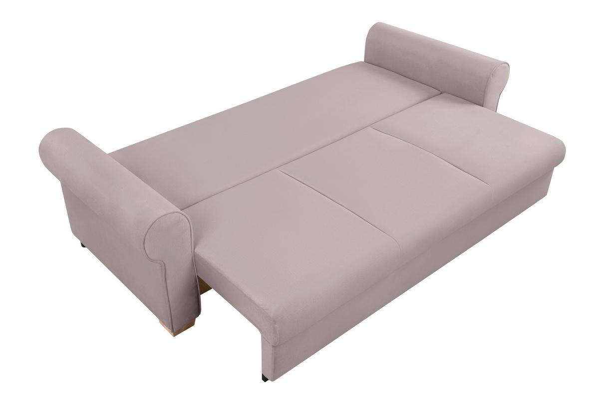 Schlafsofa Arles, Taupe 3 B: 240 Cm - Taupe/Buchefarben, Design, Textil (240/94/98cm) - MID.YOU