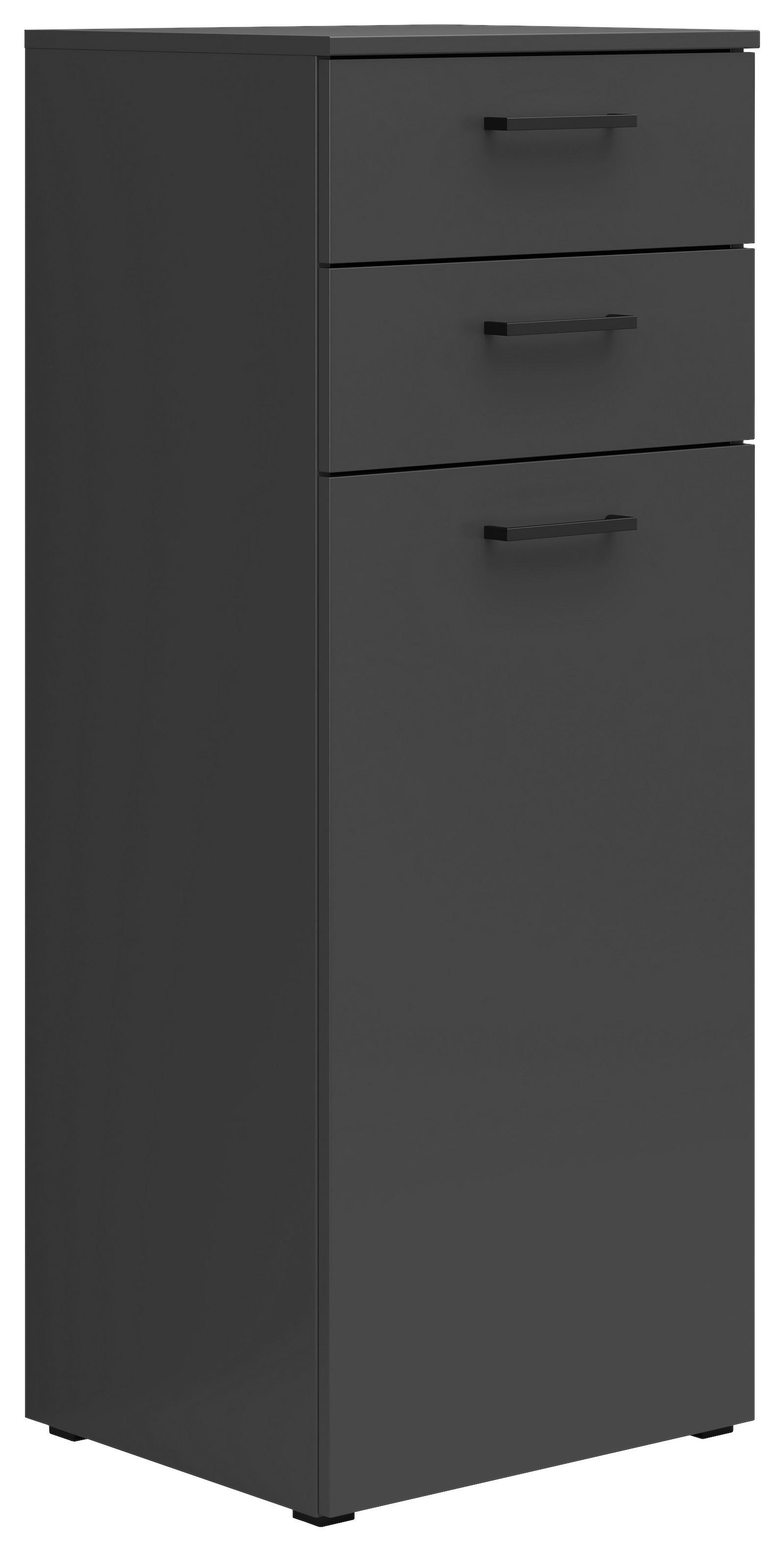 Komoda Cabinet š: 45 cm - čierna/grafitová, Modern, kompozitné drevo/plast (45/115/40cm)