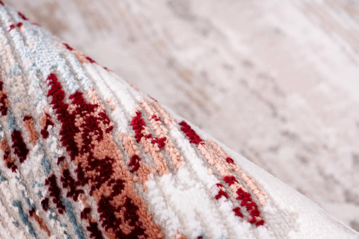 Wwebteppich Grau/Rosa Akropolis 80x150 cm - Rosa/Grau, Design, Textil (80/150cm) - Kayoom
