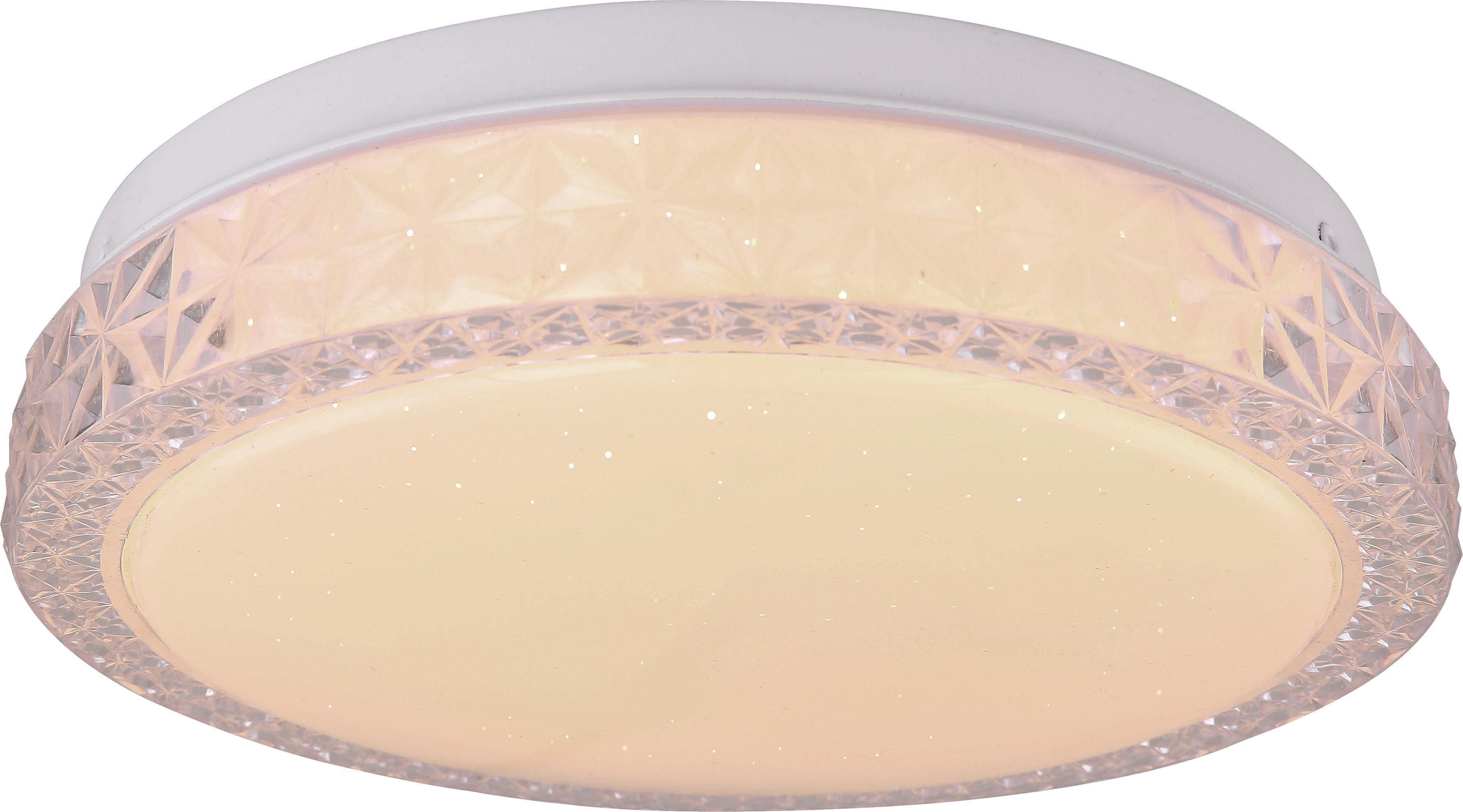 Led Mennyezeti Lámpa Monika - Fehér, Basics, Műanyag/Fém (20/6,5cm) - Ombra