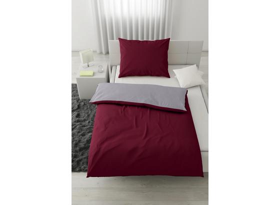 Posteľná Bielizeň Belinda 140x220 Cm - bordová/strieborná, textil (140/220cm) - Premium Living Posteľná Bielizeň Belinda 140x220 Cm - bordová/strieborná, textil (140/220cm) - Premium Living