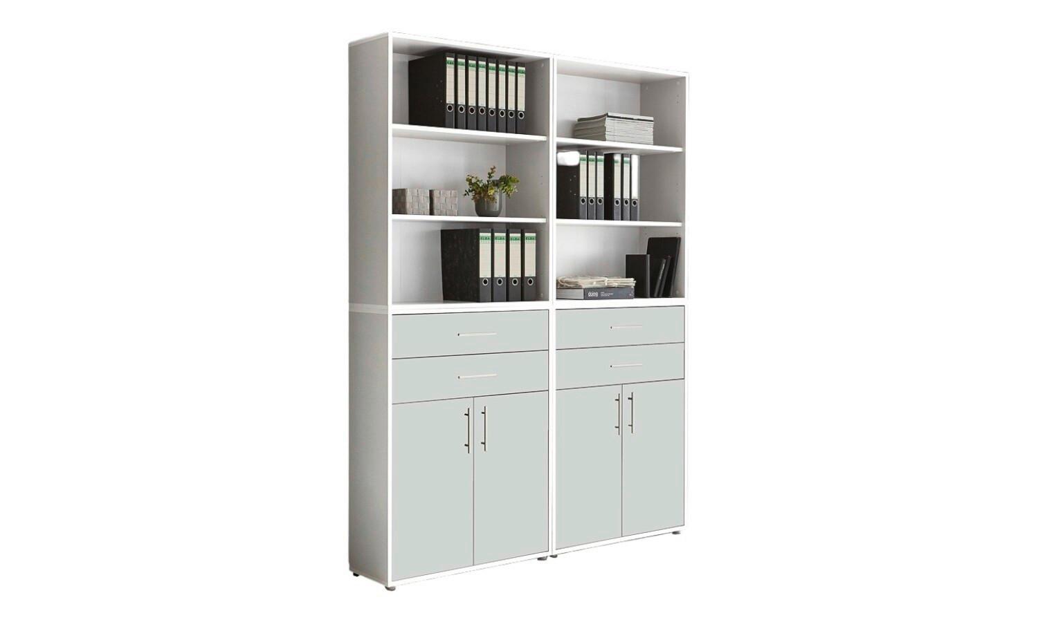 Aktenschrank Office Edition Weiß B: 168,8cm - Weiß, MODERN, Holzwerkstoff (168,8/227,2/33cm) - MID.YOU