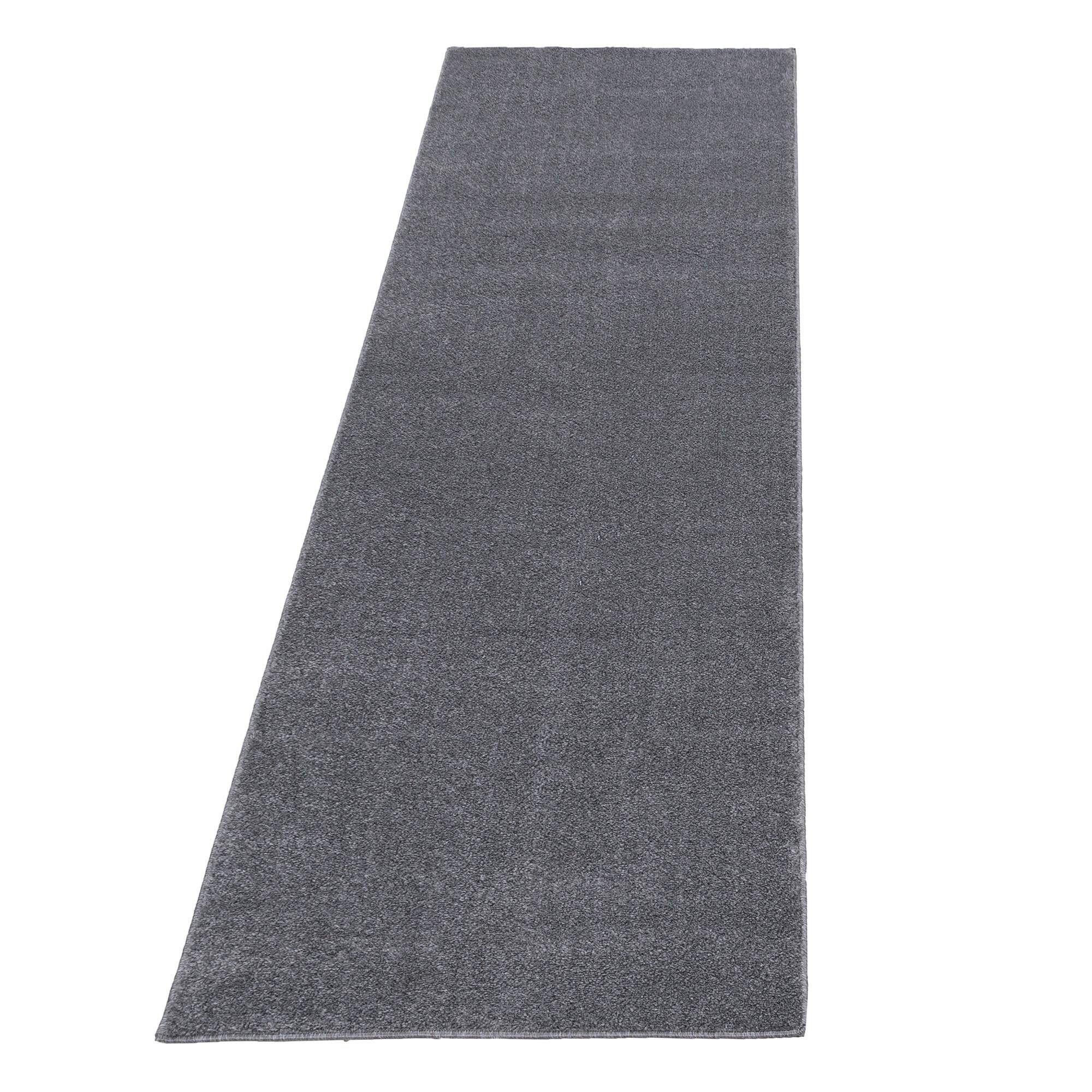 Teppich Läufer Hellgrau Ata 80x250 cm - Hellgrau, Design, Textil (80/250cm) - Novel