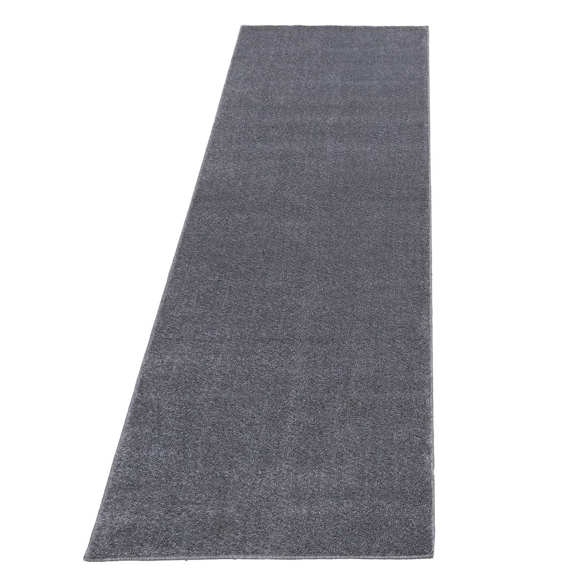 Teppich Läufer Hellgrau Ata 80x250 Cm - Hellgrau, Design, Textil (80/250cm) - Novel