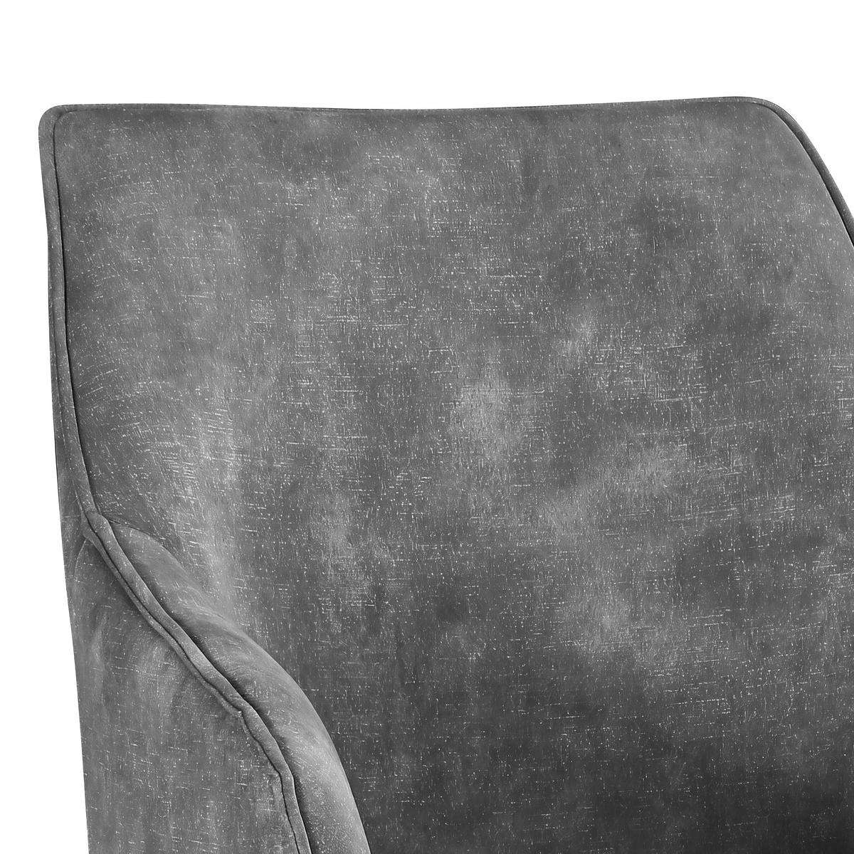 Vierfußstuhl Lisa grau Echtholz Beine - Naturfarben/Grau, KONVENTIONELL, Holz/Textil (62/83/63cm)
