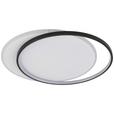 LED-Deckenleuchte Rosalia L: 55 cm Rund - Schwarz/Weiß, MODERN, Kunststoff/Metall (55/48,5/6cm) - Luca Bessoni