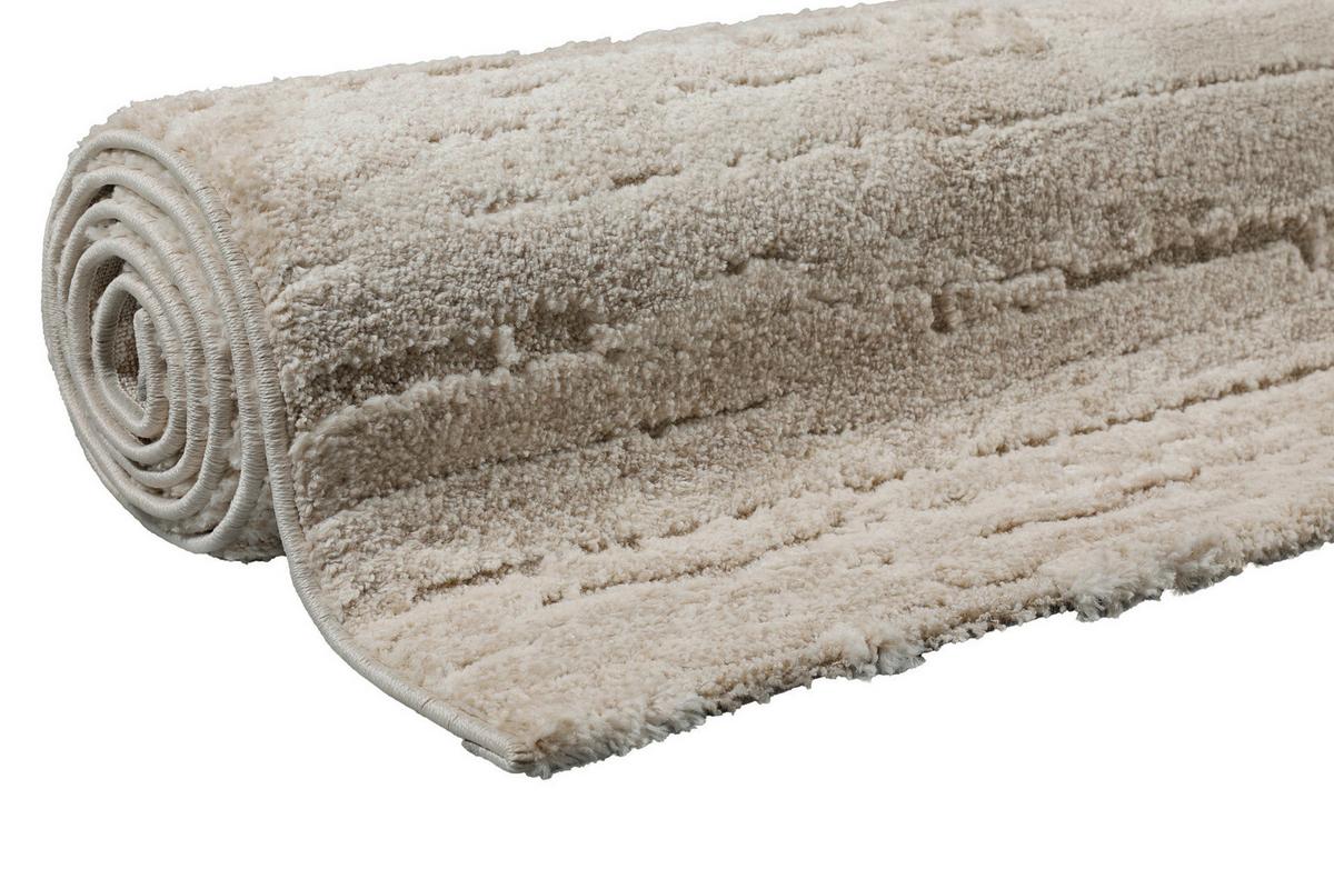 Webteppich Beige 140x200 cm - Beige, Design, Textil (140/200cm) - WECON HOME