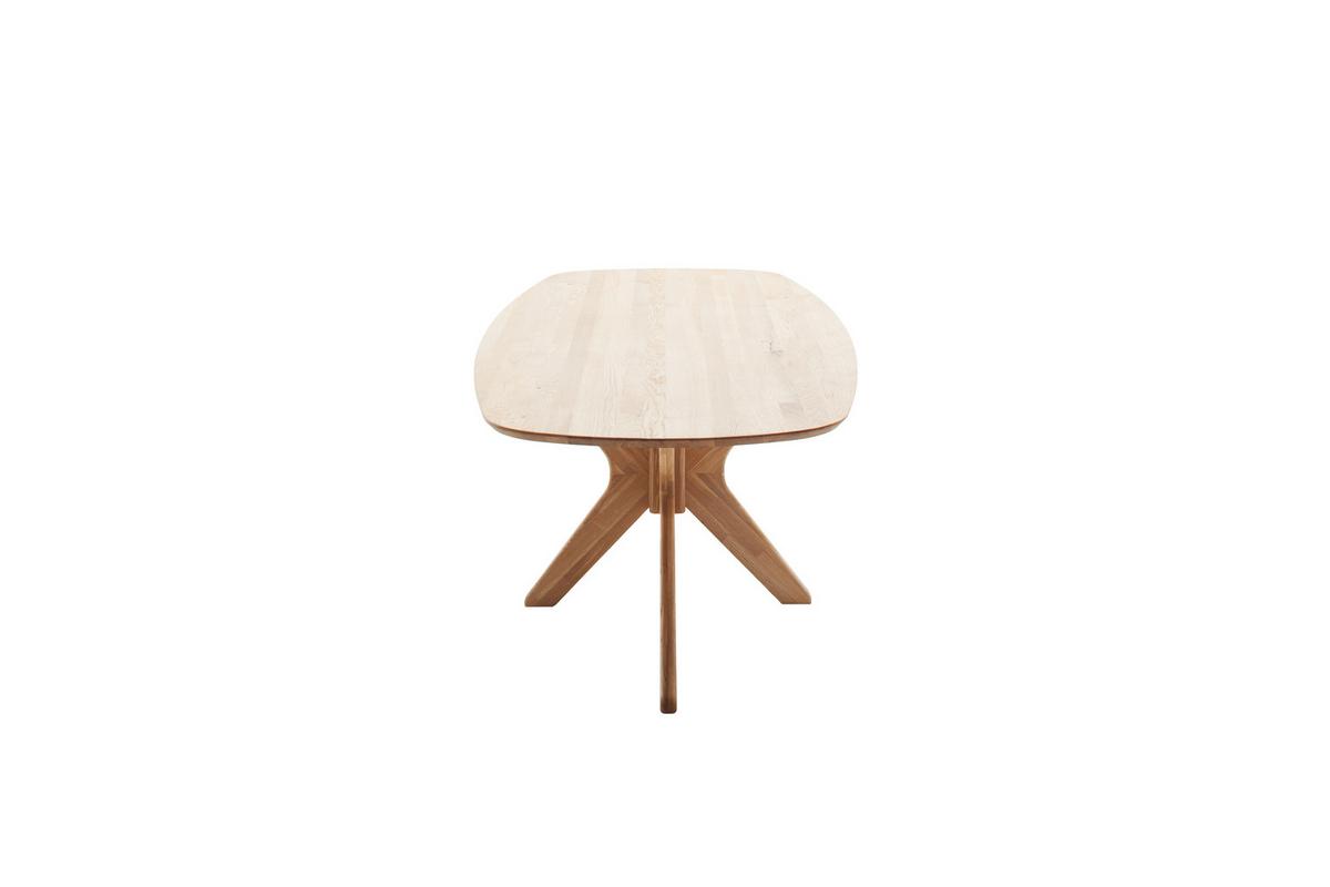 Jídelní stůl Jefferson dub masiv 160cm - divoký dub, Moderní, dřevo (160/75/90cm) - Premium Living