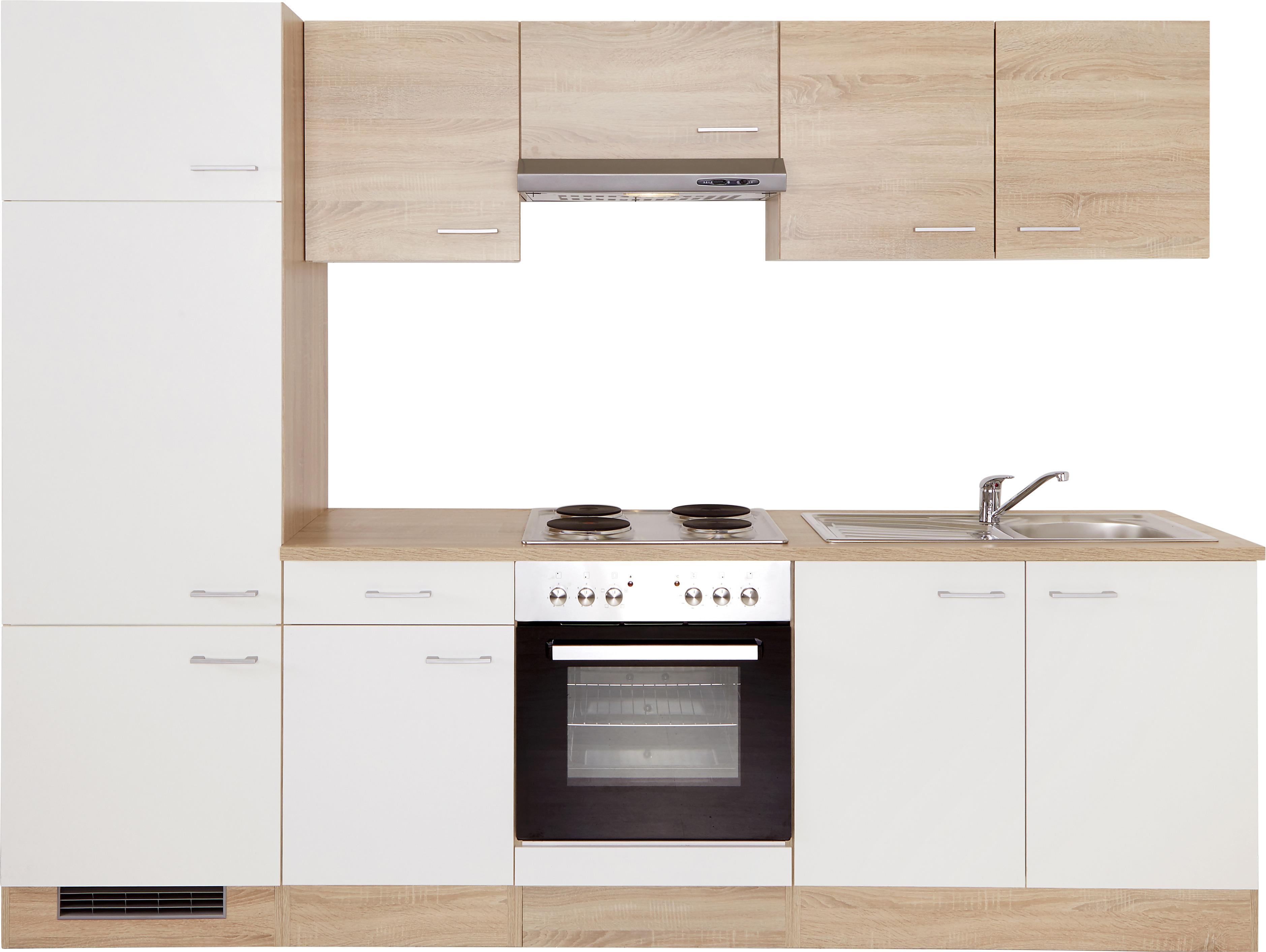 002539003934 - Küchenblock Samoa 270 cm Weiß/Sonoma Eiche