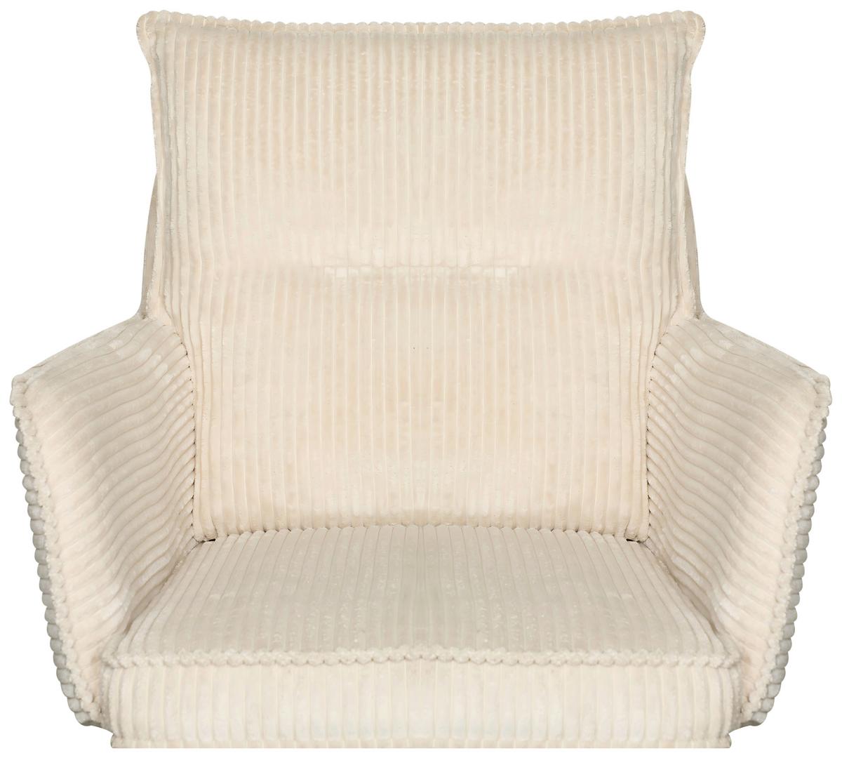 Drehstuhl Valencia Beige B: 58,5 cm - Beige/Schwarz, MODERN, Textil/Metall (58,5/88/95/63cm) - Livetastic