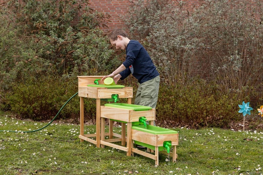Sandkasten KG308 - Hellbraun, Basics, Holz (152/71/38cm)
