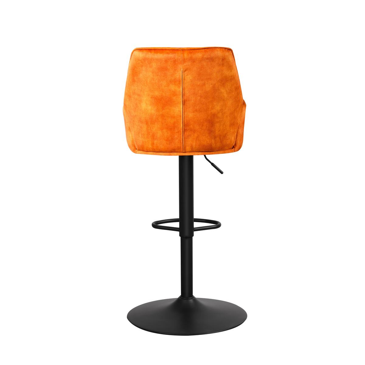 Barhocker-Set Donny Cognac B: 54 cm - Cognac/Goldfarben, MODERN, Textil/Metall (54/100/58cm) - MID.YOU