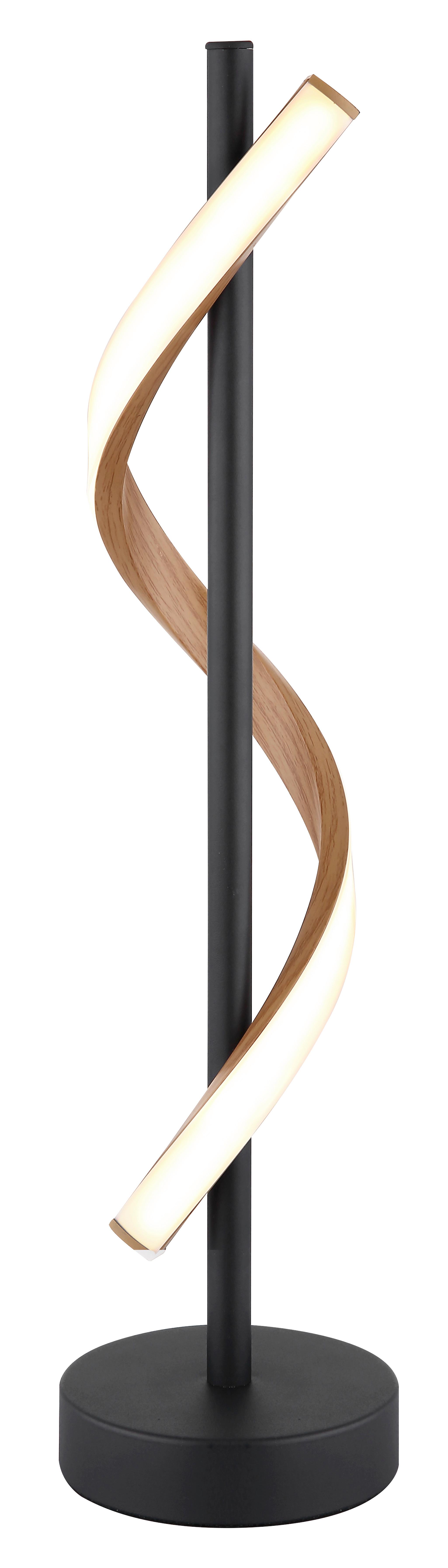 STOLNÁ LED LAMPA WATKINS - hnedá/čierna, Design, kov/plast (15,5/49,3cm) - Globo