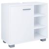 Waschbeckenunterschrank Zalo L B: 60cm Weiß - Weiß/Grau, MODERN, Holzwerkstoff (60/54,8/30cm) - MID.YOU