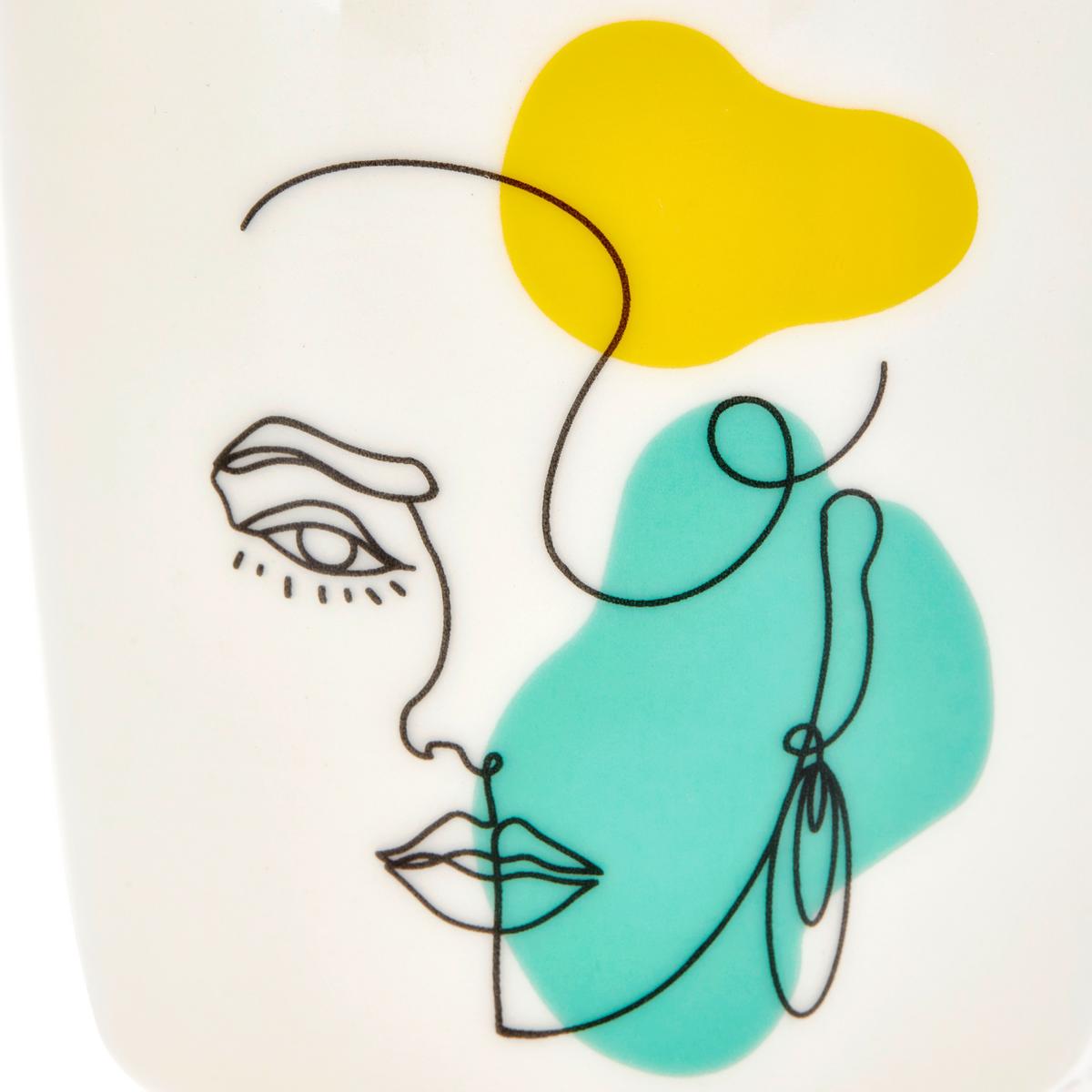 Kávésbögre Benett - sárga/fekete, Modern, kerámia (9/9cm) - Luca Bessoni