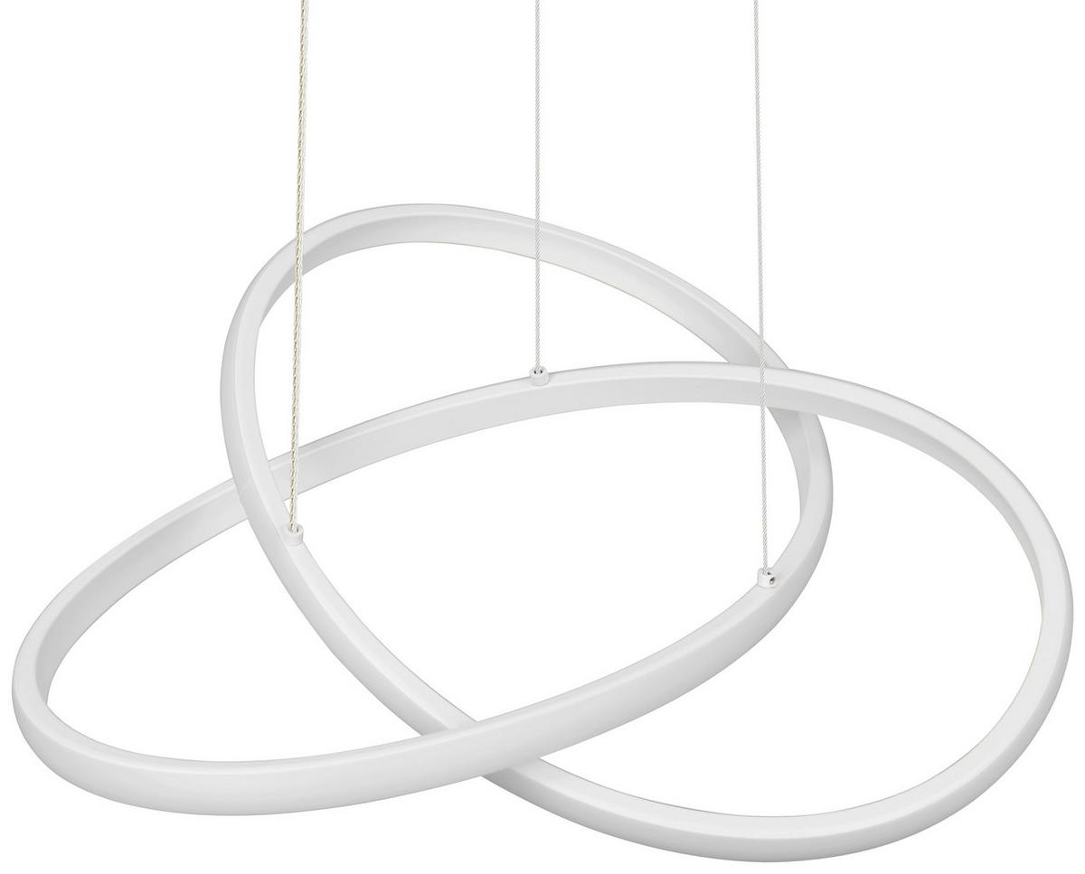 ZÁVĚSNÉ LED SVÍTIDLO MAXIMILIAN - bílá, Konvenční, kov/plast (50/150cm) - Mömax