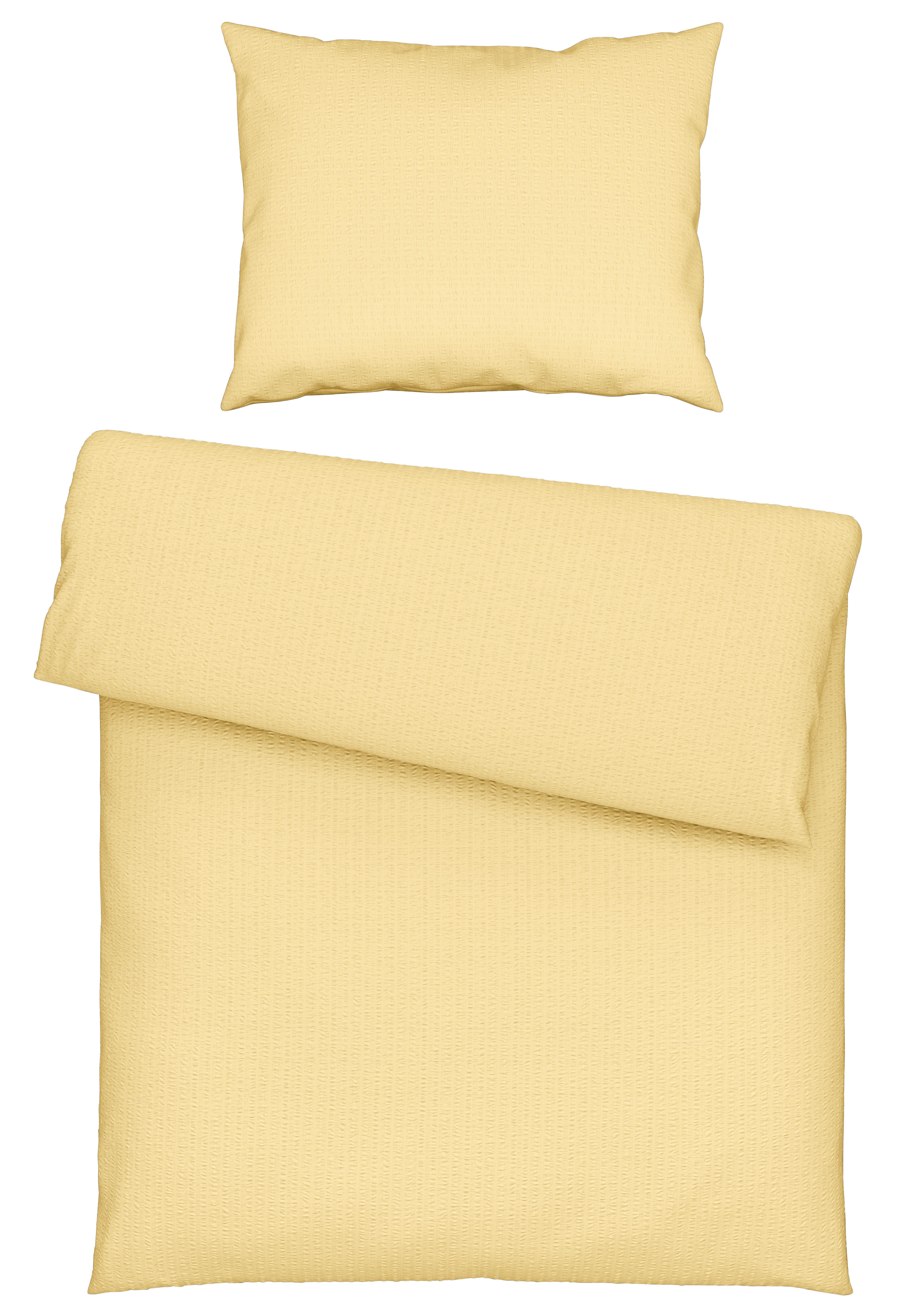 Posteľná Bielizeň Gisi, 140/200cm, Žltá - žltá, Konvenčný, textil (140/200cm) - Modern Living