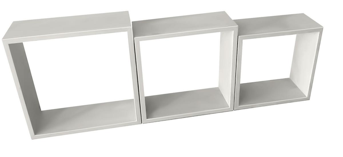Wandregale Simple B: 30 cm Kashmir 3-Teilig - MODERN, Holzwerkstoff/Kunststoff (30-27-24/30-27-24/12cm)
