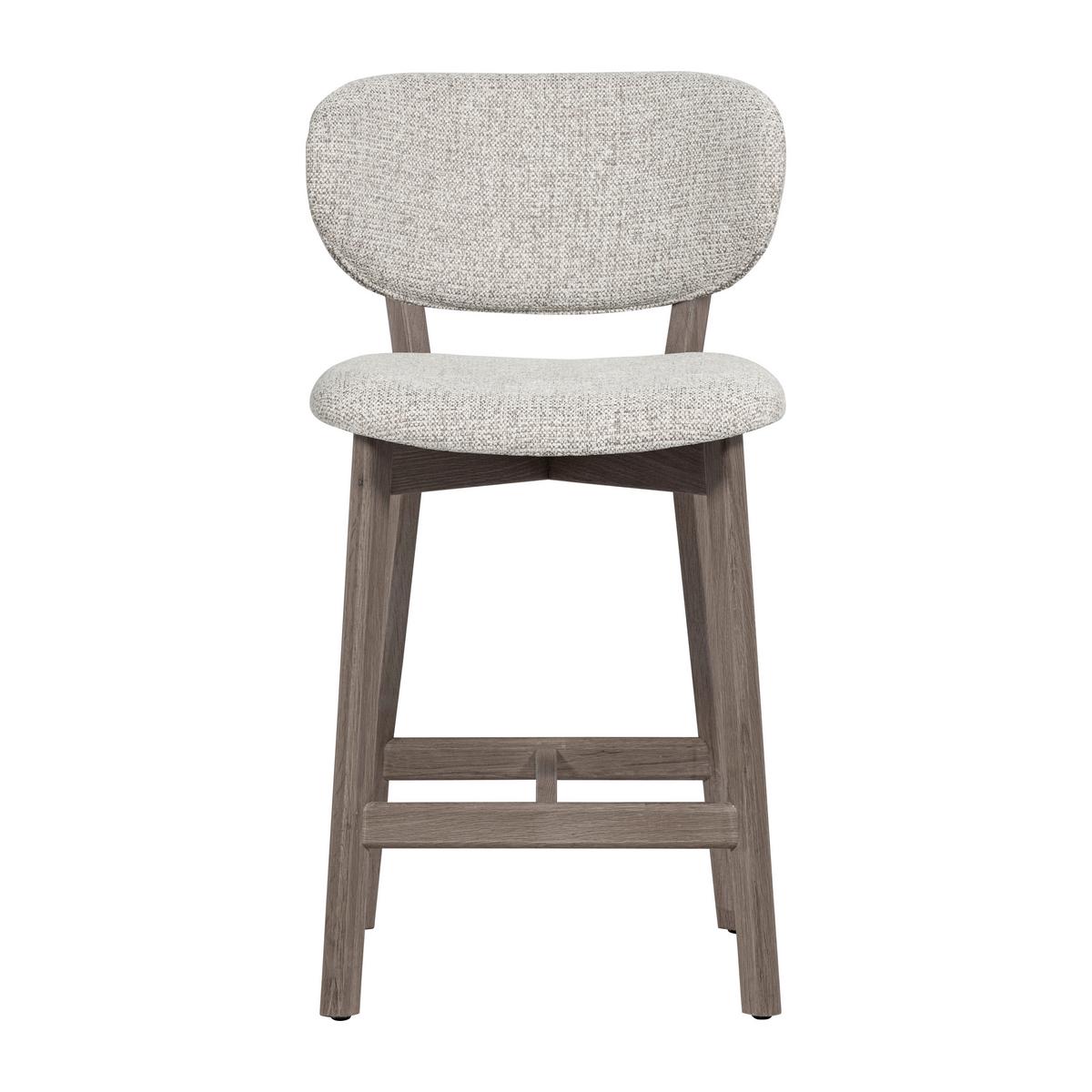 Barhocker Udar Naturfarben/D. Braun B: 51cm - Dunkelbraun/Naturfarben, MODERN, Holz/Textil (51/94/58cm) - Livetastic