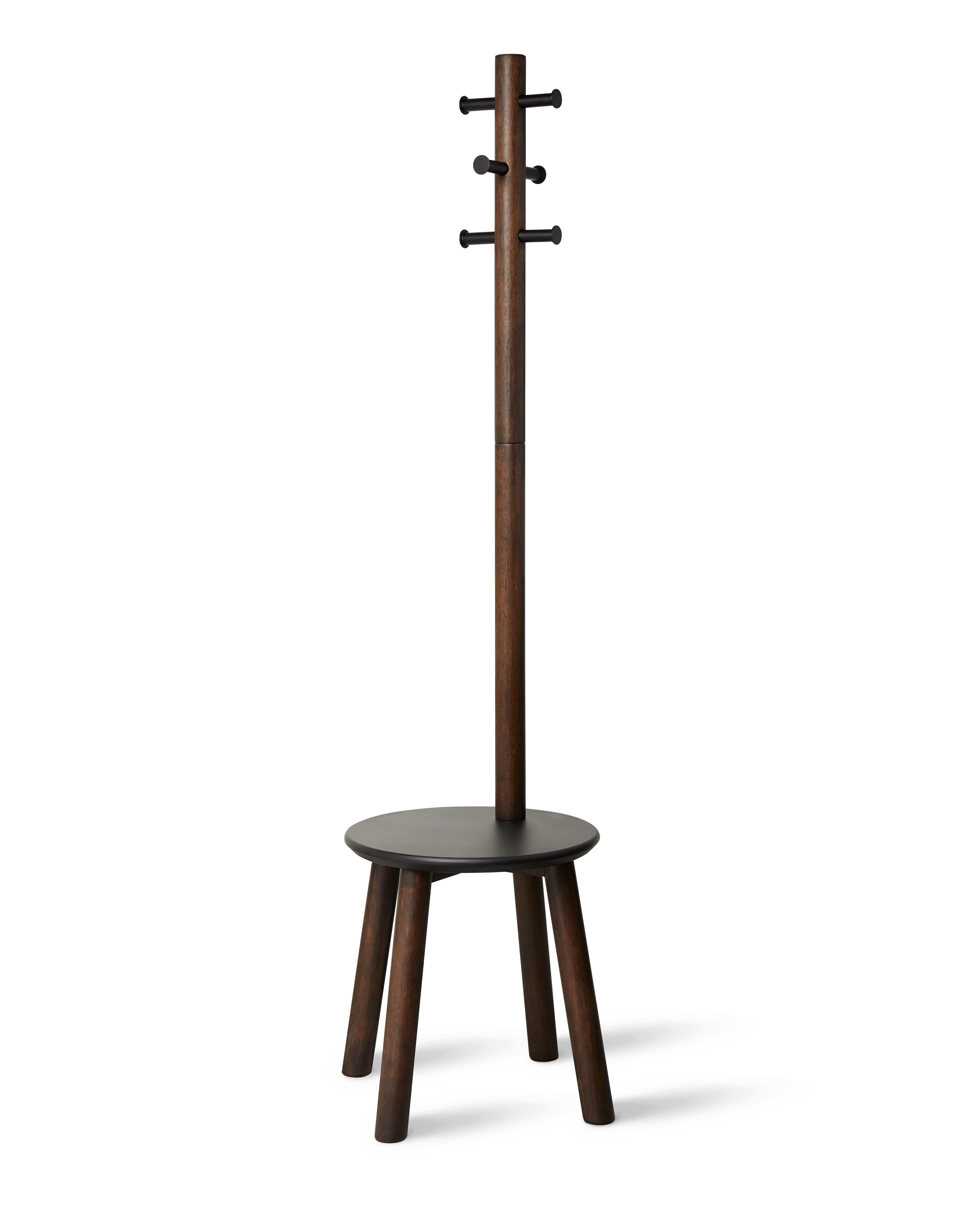 VEŠIAK NA ODEVY STOVIK - tmavohnedá, Basics, drevo (51/165cm) - Umbra
