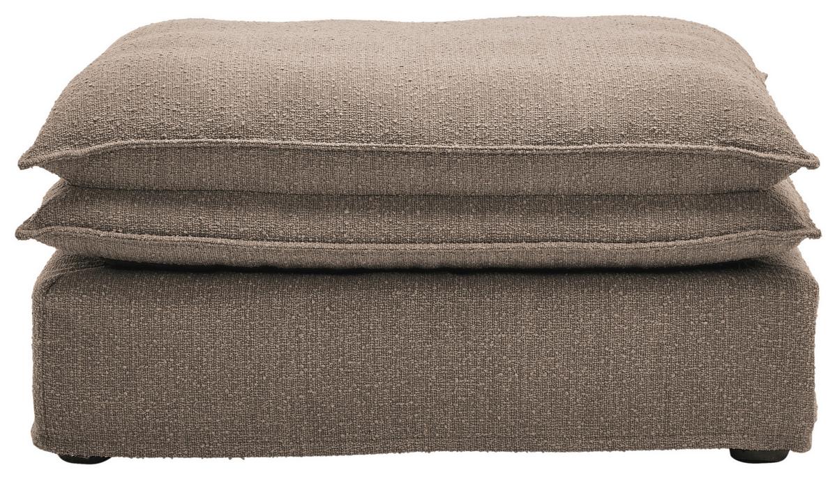 Hocker Aurora - Schwarz/Braun, Trend, Textil (90/46/105cm) - Livetastic