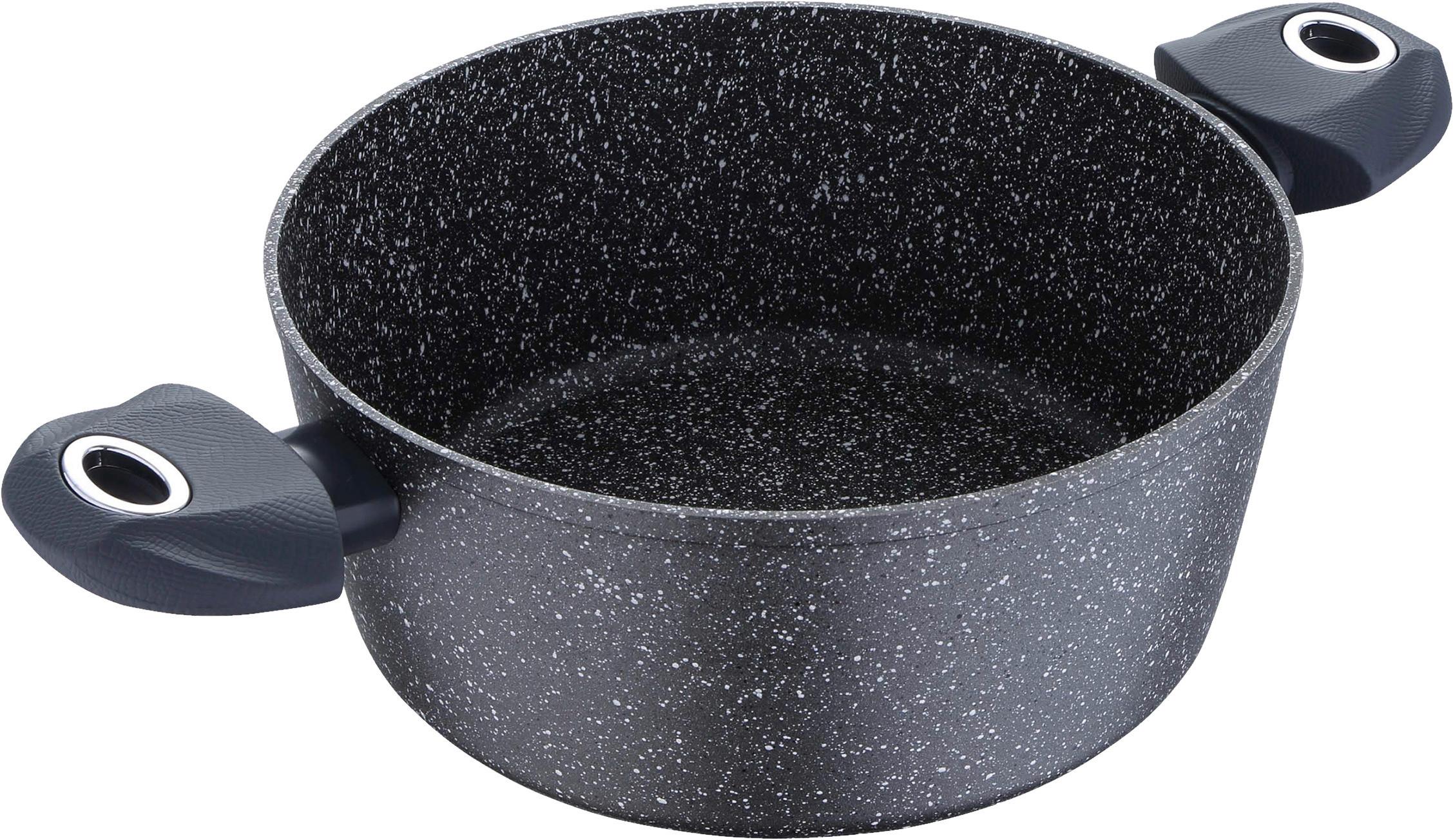 VIER Kochtopf 20 Cm Geschmiedetes Aluminium Induktion – Antihaft Kasserolle Mit QUANTANIUM Beschichtung