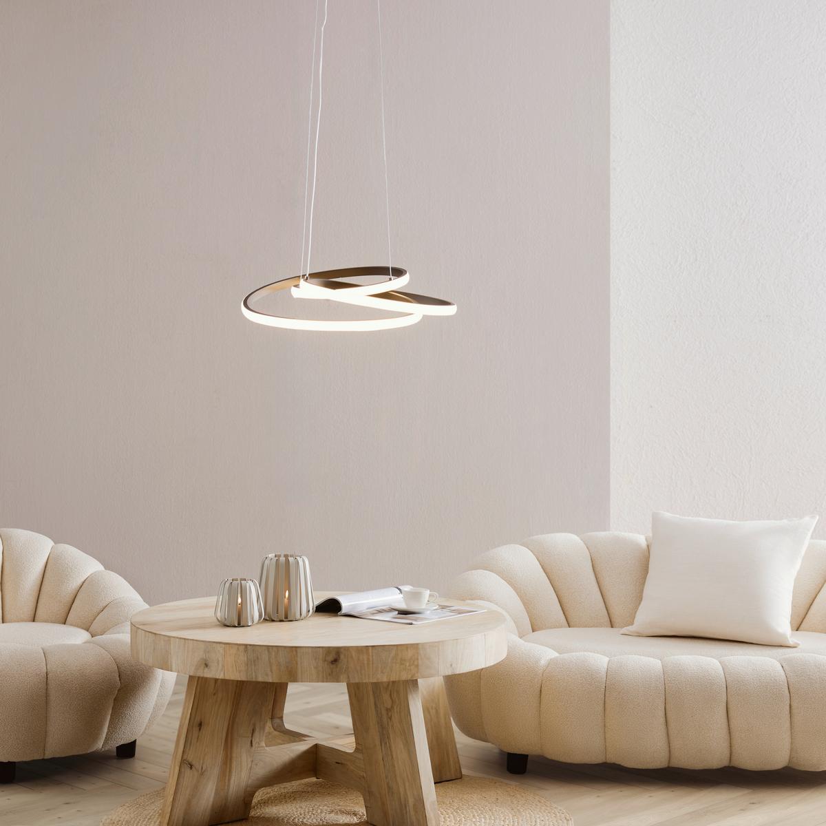 Závěsné LED svítidlo Mofer, 50/120cm, 33 Watt - černá, Moderní, kov/plast (50/120cm) - Premium Living