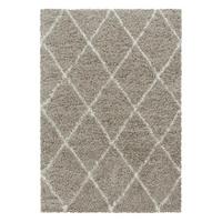 Hochflor Teppich Beige Alvor 160x230 cm - Beige, Basics, Textil (160/230cm)