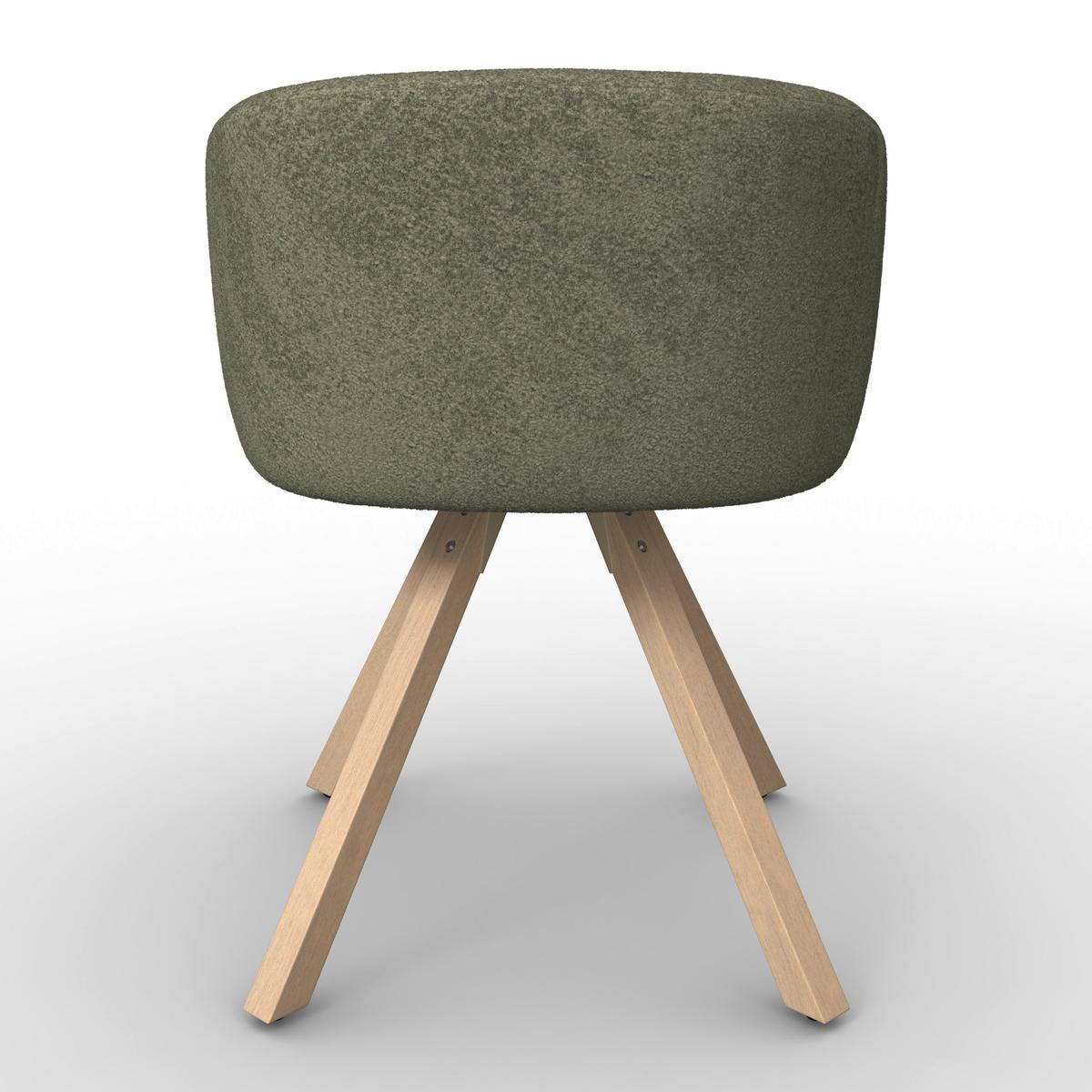 ŽIDLE S PODRUČKAMI NAYA ZELENÁ - zelená/barvy buku, Moderní, dřevo/textil (62/65/81cm) - Bessagi Home