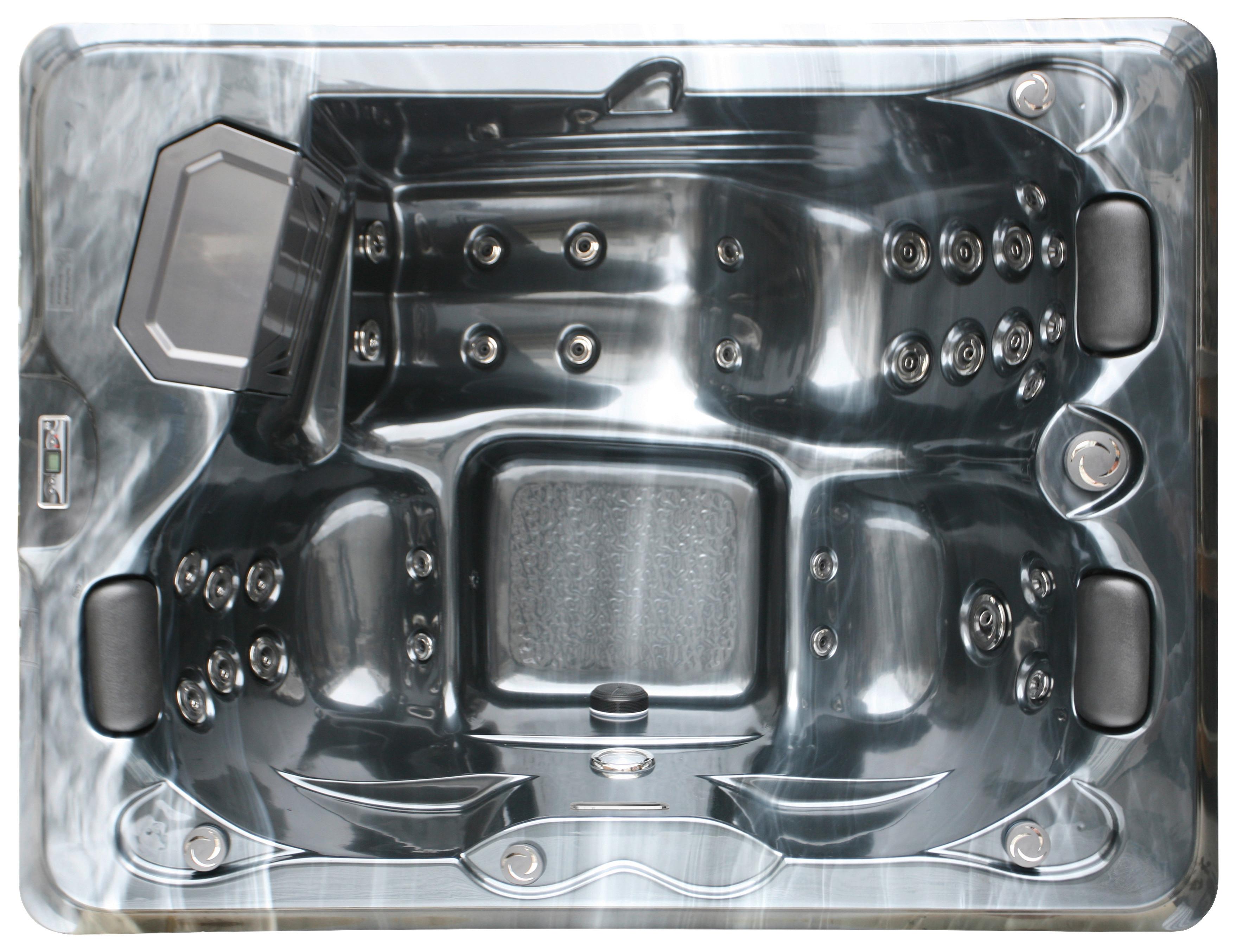 Whirlpool Kunststoff Xxl1953 210x160x80 Cm - Dunkelgrau/Schwarz, Basics, Kunststoff (160/210/80cm)