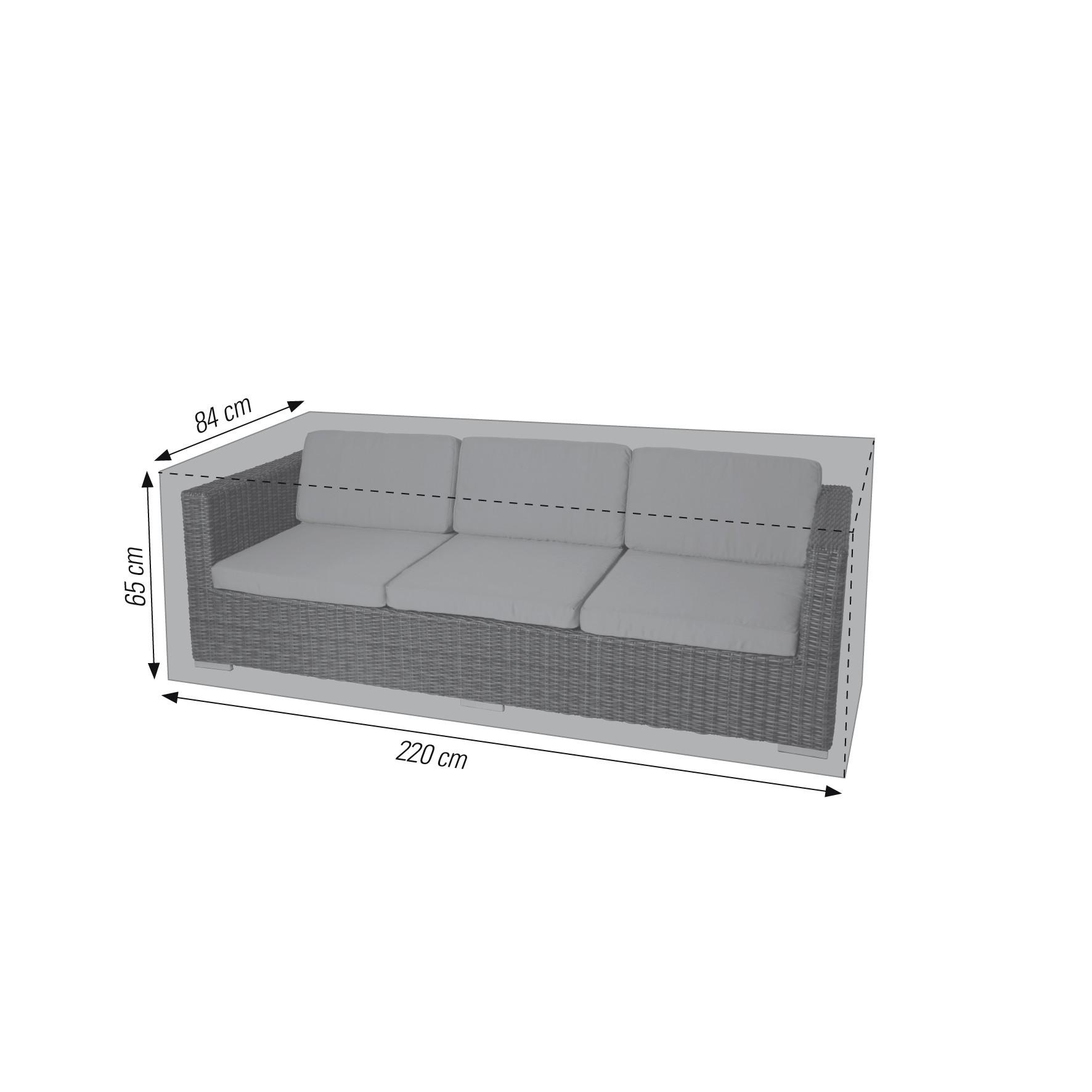 Schutzhülle in Grau für Loungesofa
