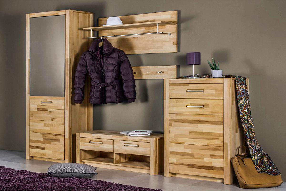 Garderobenpaneel Buchefarben, B: 100 Cm - Buchefarben, KONVENTIONELL, Holz (100/105/27cm) - MID.YOU