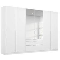 Drehtürenschrank 271cm Alabama, Weiß - Silberfarben/Weiß, MODERN, Holzwerkstoff (271/229/54cm) - Rauch Möbel