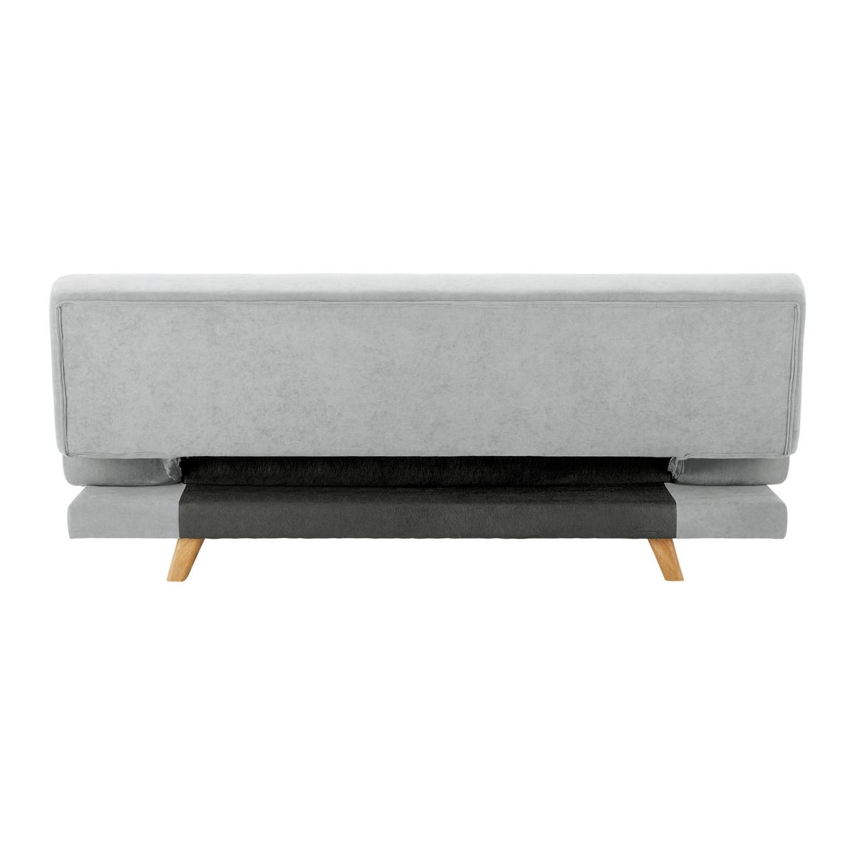 Pohovka FUNKY taupe - světle šedá/přírodní barvy, Moderní, dřevo/textil (183/73/79cm) - Bessagi Home