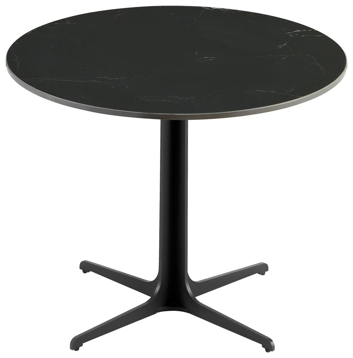Couchtisch Black Pearl 2 - Schwarz, MODERN, Keramik/Metall (60/50/60cm)