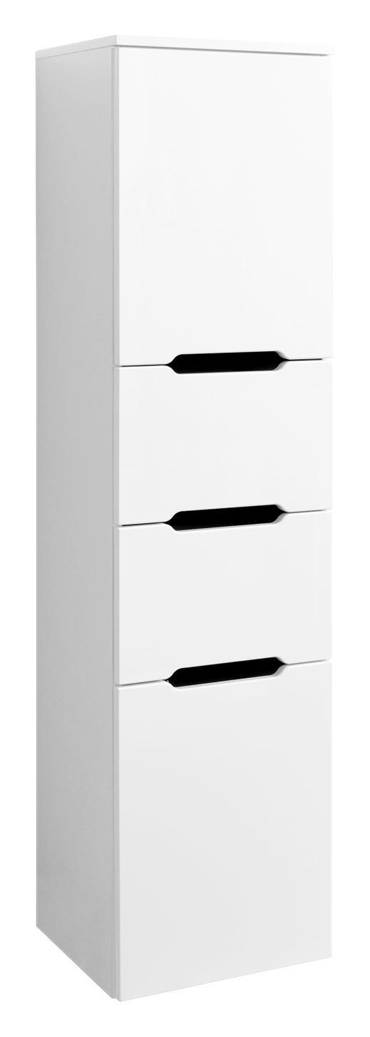 Hochschrank Belluno B:40 cm Weiß Hochglanz - Weiß, Basics, Holzwerkstoff (40/156/35cm)